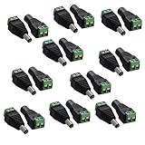 Amazon.co.uk - 10 pairs 5.5mm x 2.1mm 12V DC Power Male & Female Jack Connector Plug Adapter