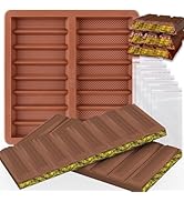 Palksky Lager Chocolate Bar Mold Deep, Dubai Chocolate Bar Pistachio Mold, Thick Silicone Chocola...