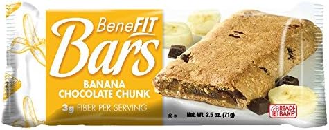 J and J Snack Banana Chocolate Chunk Readi Bake Benefit Breakfast Bar -- 48 per case.