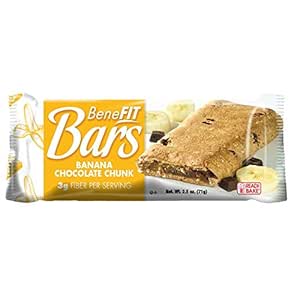 J and J Snack Banana Chocolate Chunk Readi Bake Benefit Breakfast Bar -- 48 per case.