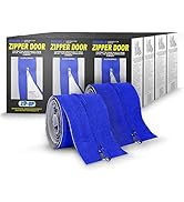 Zip-Up Products Zipper Containment Door - 84" x 3" Cloth Peel & Stick Zip Barrier with Self Adhes...