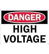 SmartSign “Danger - High Voltage” Sign | 10" x 14" Aluminum