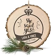 Personalized Engagement Ornament 2024 – Fast & Free 24h Customization – Engaged Christmas Ornamen...