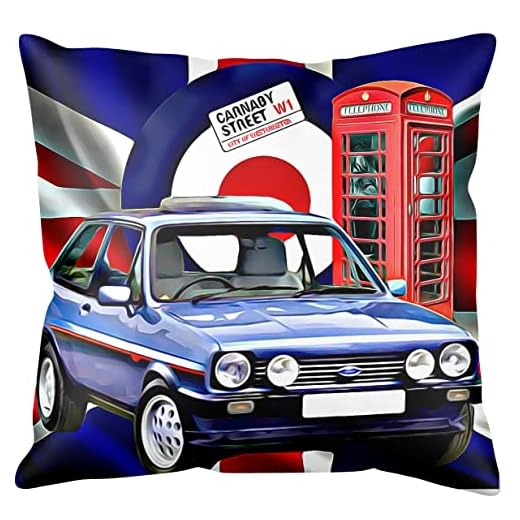 Mk1 Fiesta XR2 Cushion/Pillow, Mk1 Fiesta XR2 Cushion Cover/Pilowcase, Uk Handmade, Can Be Personalised