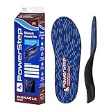 PowerStep Pinnacle Maxx Orthotic Insoles - Orthotics for Overpronation with Maximum Stability & Comfort - Firm + Flexible Angled Heel Style to Help Flat Feet - Heavy Duty Inserts (M 10-10.5, F 12)