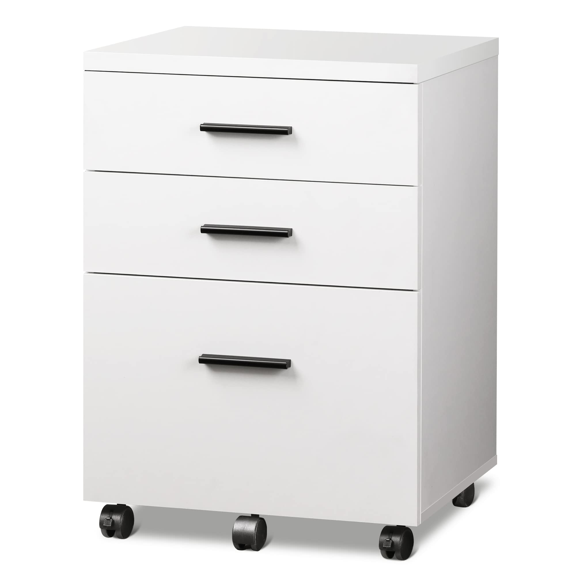 Buy DEVAISE 3 Drawer File Cabinet for Home Office, Wood Under Desk ... image.