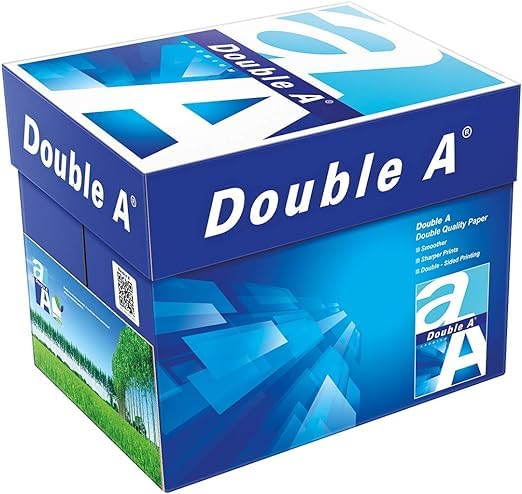 Double A - Printer Copy Paper, Size A4, GSM 80, 500 Pages Ream (Bundle of 5 Reams)