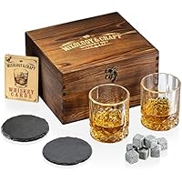  Mixology & Craft Whiskey Stones Gift Set 