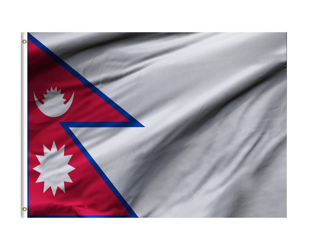 bpaBPA® Nepal Flag For Indoor Outdoor Home, Office & Events (90x150cm)