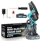 Saker Mini Chainsaw,Portable Electric Chainsaw Cordless,Handheld Chain Saw Pruning Shears Chainsaw for Tree Branches,Courtyard,Household and Garden Stocking Stuffers Gifts for Men Dad Husband Women