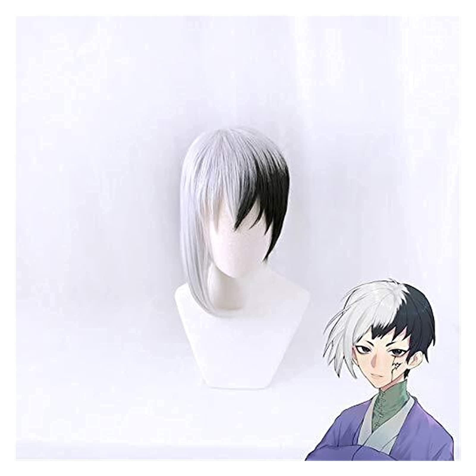 LCNING Cosplay Anime Dr.Stone Asagiri Gen Short Wig Cosplay Costume Heat Resistant Synthetic Hair Men Party Role Play Wigs Mz-1482 (Color : MZ1482) Beauty (Color : Mz1482)