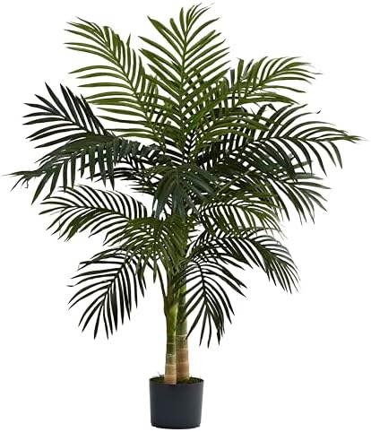 Nearly Natural 4ft. Golden Cane Palm Artificial Tree