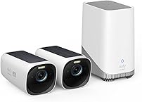 eufy Security S330 eufyCam 3, überwachungskamera aussen, 4K kabellose überwachungskamera solar 2+1 mit Gesichtserkennung K.I., Farbige Nachtsicht, Erweiterbarer Speicher 16TB, Gebührenfreie Nutzung