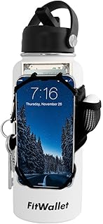 FitWallet™- The Original Cell Phone Water Bottle Strap, Top Water Bottle Accessories- Water Bottle Holder with Strap, Premier Water Bottle Pouch