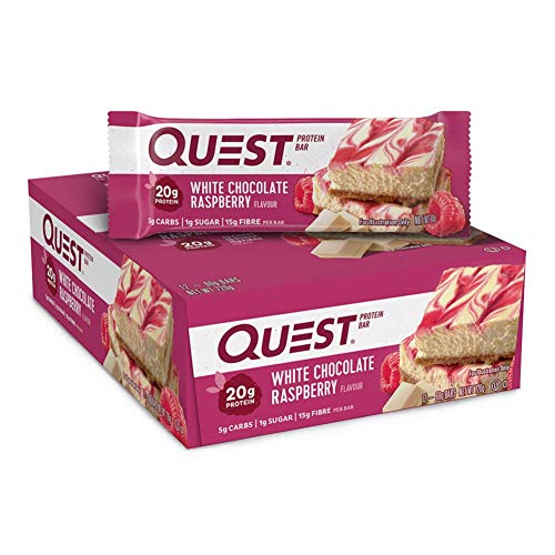 quest bar cream - Quest Nutrition Protein Bar, White Chocolate Raspberry, 2.12 Ounce, 12 Count