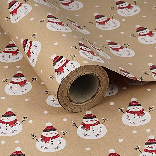 Snapklik.com : RUSPEPA Christmas Wrapping Paper, Kraft Paper ...