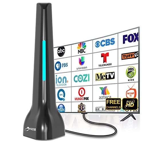 TV Antenna HiDB TV Antenna for Smart TV Indoor, Long Range Reception Antenna for TV Without Cable, Antenna TV Digital HD Indoor Support All Free HDTV Channels