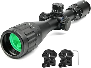 Mifhnby 3-9x50 AOE Rifle Scopes Red Green Blue Illuminated Mil Dot Reticle Scopes with 20mm Picatinny Rail Mount