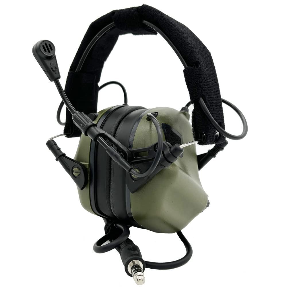 OPSMEN TacticalEarmor M32 Electronic Headphones w/AUX Input (OD Green)