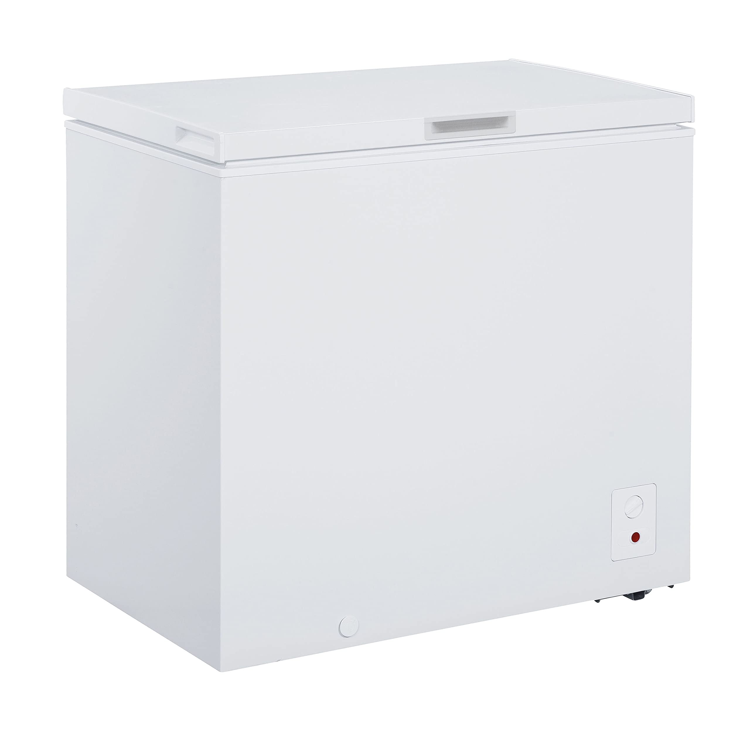 Photo 1 of Magic Cool MCCF7WI Chest Freezer with Adjustable Temperature Control, Free-Standing with Single Flip-Up Lid, Manual Defrost with Drain Perfect for Homes, Garages, Basements, 7-Cu.Ft, White 7-Cu.Ft.