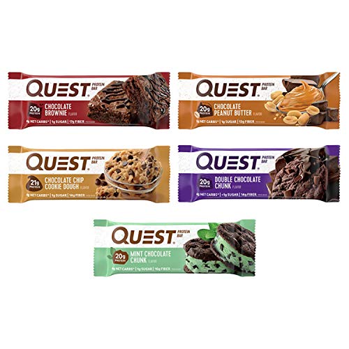 quest bars double - Quest Nutrition- High Protein, Low Carb, Gluten Free, Keto Friendly, Chocolate Lovers Variety Pack, 12 Count