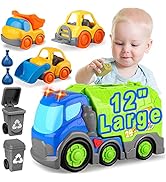 Car Toys for Toddlers, Big Garbage Truck for 1 2 3 4 5 Years Old Boys and Girls, Trash Truck with...