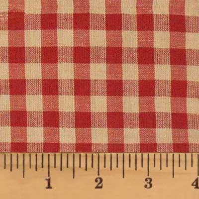 Autumn Red 5 Plaid 100% Cotton Homespun Fabric by JCS - Sold by The Yard