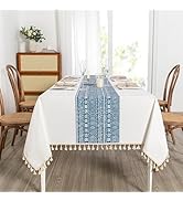 MYSKY HOME Tablecloths for Rectangle Tables, Tablecloth Rectangular Water Resistant, Table Cloths...