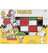 Perler 80-57183 Peanuts Fused Bead Deluxe Box Kit, 9 Unique Patterns, Multicolor, 4263 Pieces