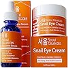 Korean Vitamin C Serum + 97% Snail Mucin Eye Cream Set