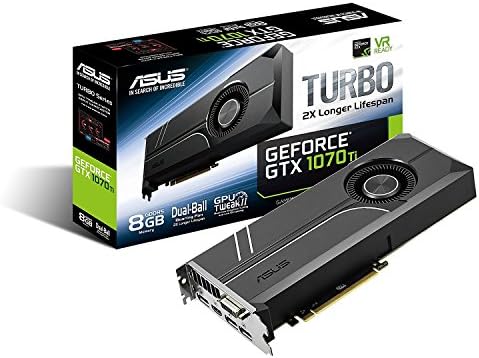 ASUS GeForce® GTX 1070 TI 8GB GDDR5 Turbo Edition VR Ready DP HDMI DVI-D Graphics Card (TURBO-GTX1070TI-8G)