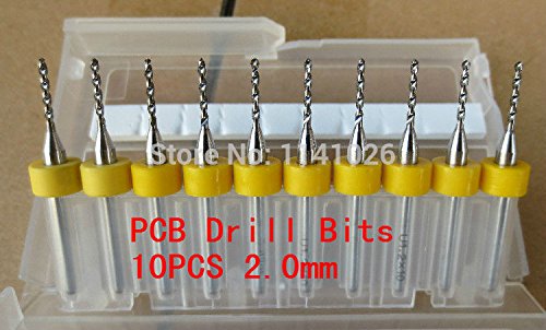 Generic 2.0MM x 10pcs Carbide PCB Drill Bits, Discount Selling CNC Engraving Bits