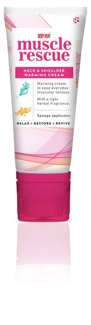 Deep Heat Muscle Rescue Neck and Shoulder Cream, Rosemary, Vanilla, 50 g