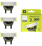 להבים חלופיים ל-OneBlade 360 מקוריים של Philips Norelco , 3 יחידות, QP430/80