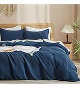 PHF Waffle Weave Duvet Cover Set Queen Size, 3 Piece Ultra Soft Breathable Durable Comforter Cove...