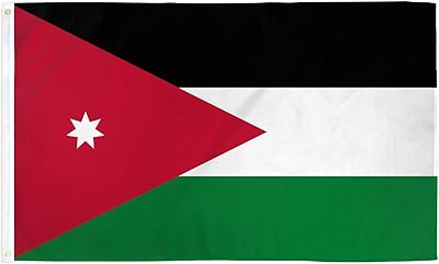 Jordan Country Flag 2x3ft Poly