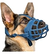 Dog Muzzle, Basket Muzzle for Small Medium Large Dogs, Soft Cage Muzzle for Biting Chewing, Allow...