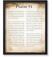 Poster Master Psalm 91 Poster - Bible Print - Bible Verse Art - Scripture Art - Inspirational Art...