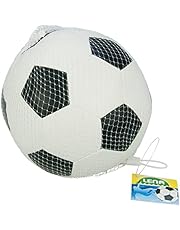 Lena 62178EC Soft-Fußball schwarz/weiß 18 cm - Softball Fußball aus Schaumstoff für langen Ballspielspaß, Kinder Schaumstoffball indoor &amp; outdoor