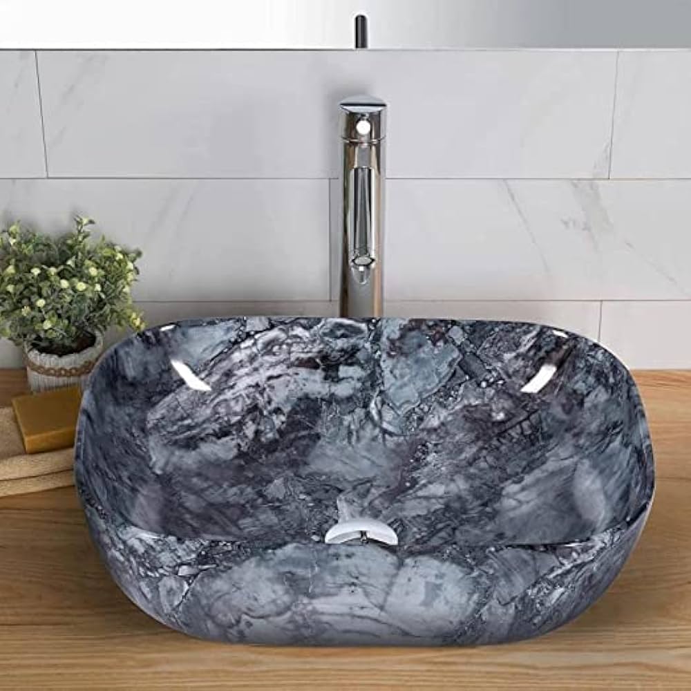 CANCRI Wash Basin Countertop | Tabletop Ceramic Bathroom Sink ...