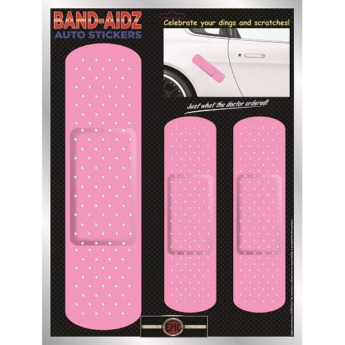 Band-Aid Car Auto Sticker Set Large Pink PKG 14