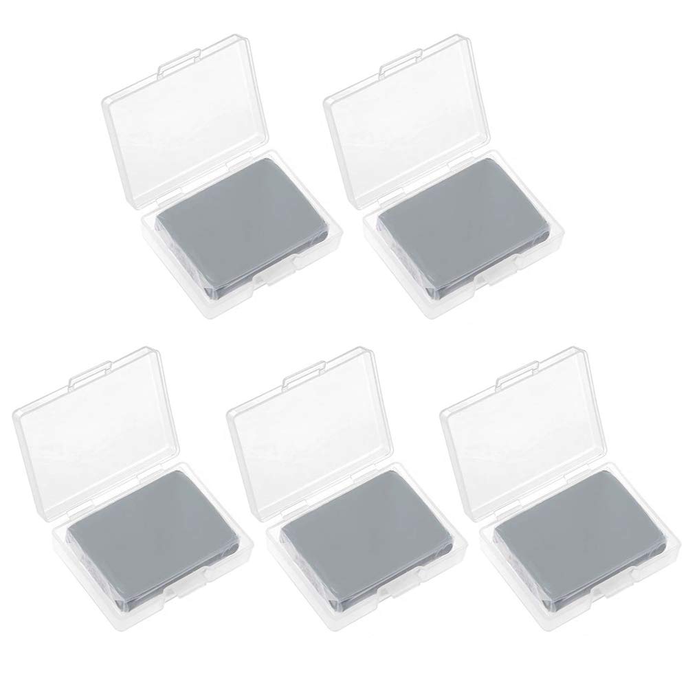 Geluode 5 Pieces Kneaded Erasers, Kneadable Eraser with Case, Kneaded Rubber Erasers for Artists