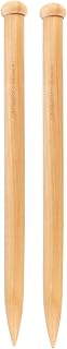 JubileeYarn Jumbo Bamboo Knitting Needles - US 50 (25mm) - 16" Long - 1 Pair