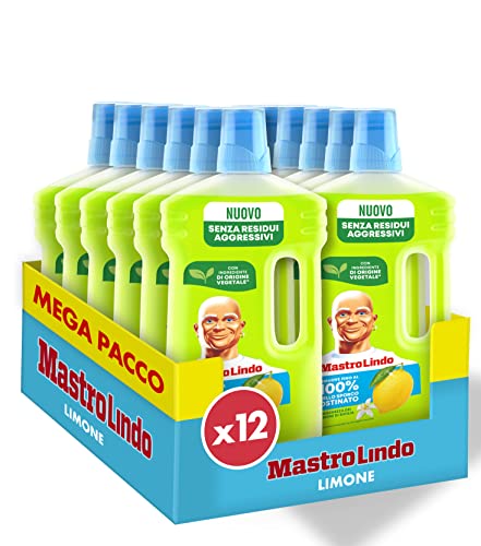 Mastro Lindo Liquido Detergente Per Pavimenti Multiuso, Al Profumo di ...