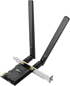 TP-Link AX1800 Wi-Fi 6 Bluetooth 5.2 PCIe Adapter for PC (Archer TX20E) - 802.11AX Dual Band Wireless Adapter with MU-MIMO, WPA3, Supports Windows 11, 10 (64bit) Only, Easy Setup