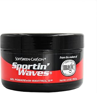 SoftSheen-Carson Sportin' Waves Gel Pomade with Wavitrol III, 3.5 oz