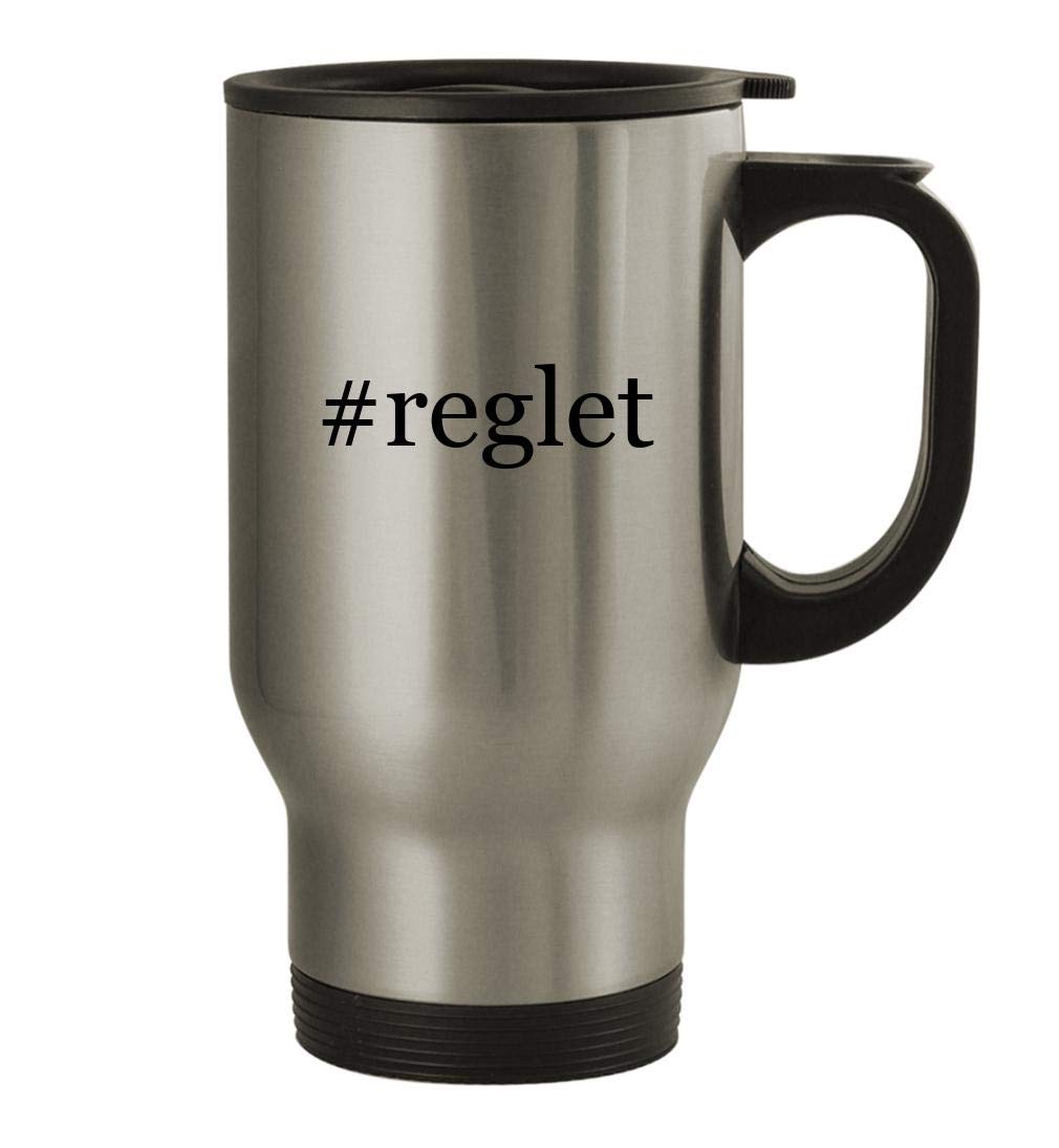 #reglet - 14oz Stainless Steel Travel Mug, Silver