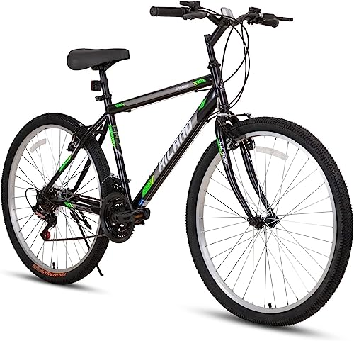 Hiland 26 27.5 Inch Mountain Bike for Mens and Womens,18 Speed Shifter,High-Carbon Steel Frame Adult Bicycle