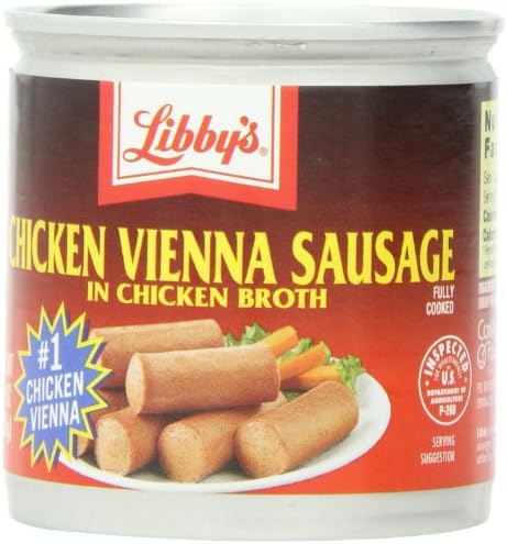 Libby's Vienna Sausage, Chicken, 4.6 Ounce (Pack of 12)