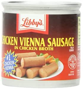 Libby&#39;s Vienna Sausage, Chicken, 4.6 Ounce (Pack of 12)